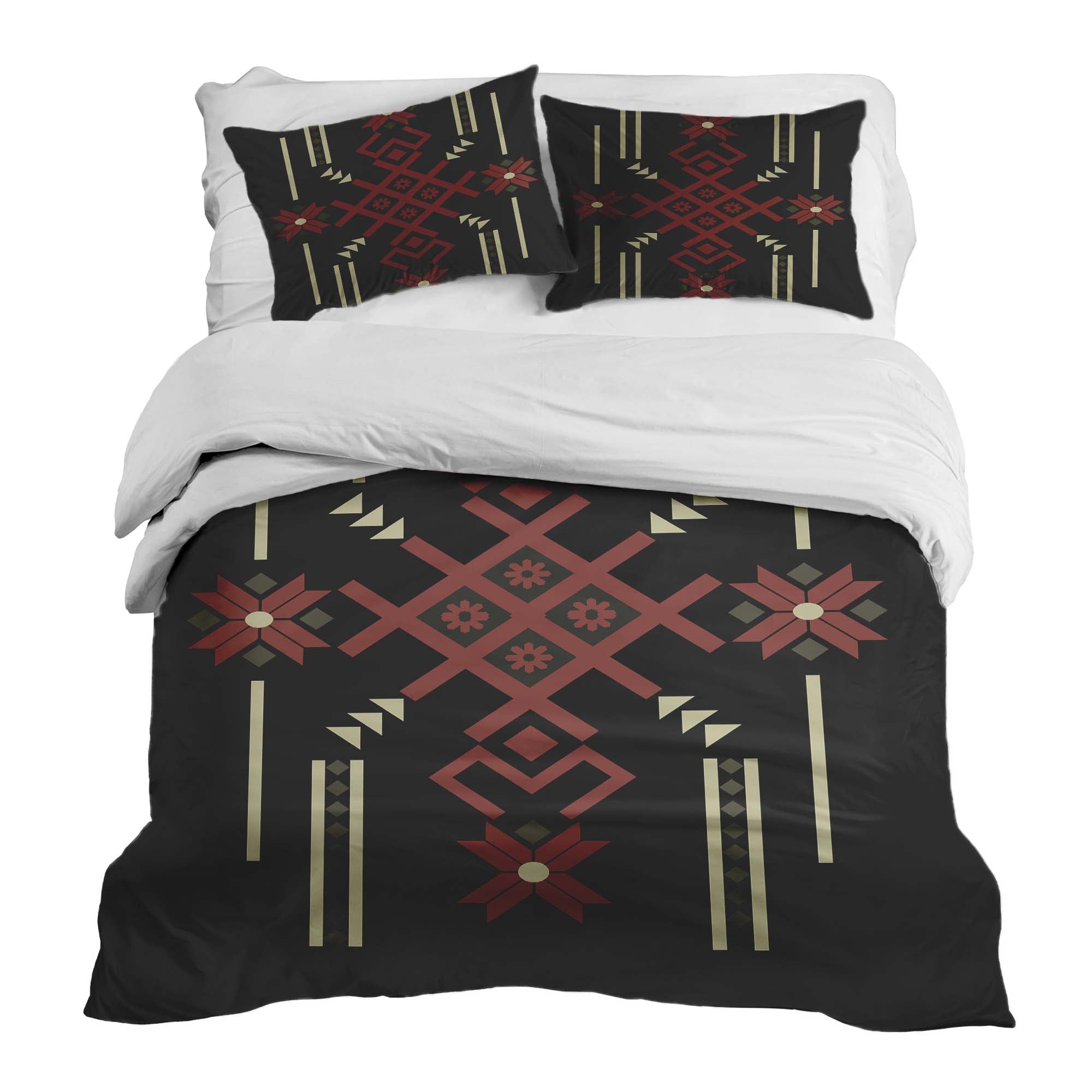 Set di biancheria da letto con coperta terapeutica e grande fiocco di neve