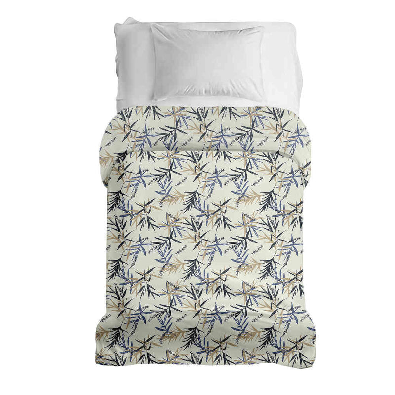 Coperta terapeutica originale - Rivestimento in cotone motivo foglia beige