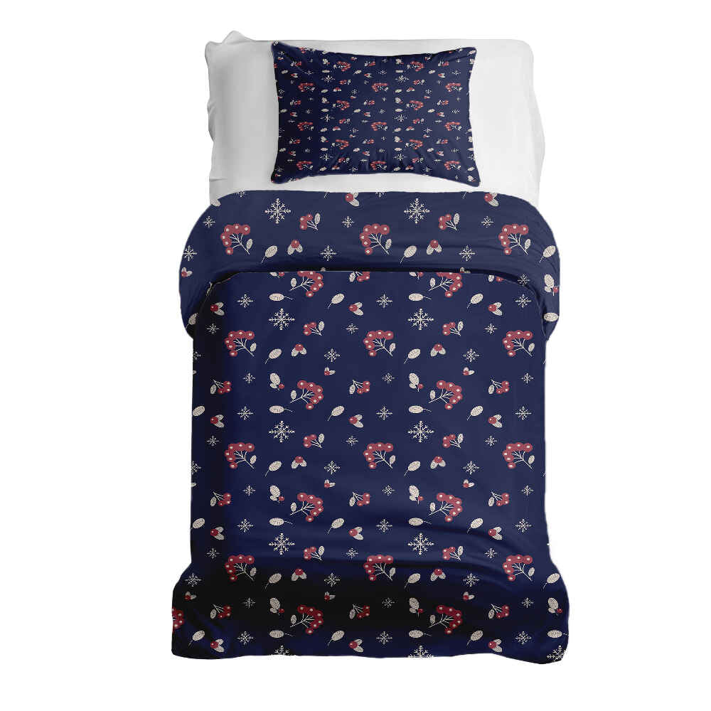 Set di biancheria da letto con coperta terapeutica blu ribes