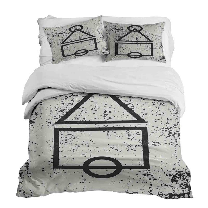Set di biancheria da letto con coperte terapeutiche bianche forme Dalgona