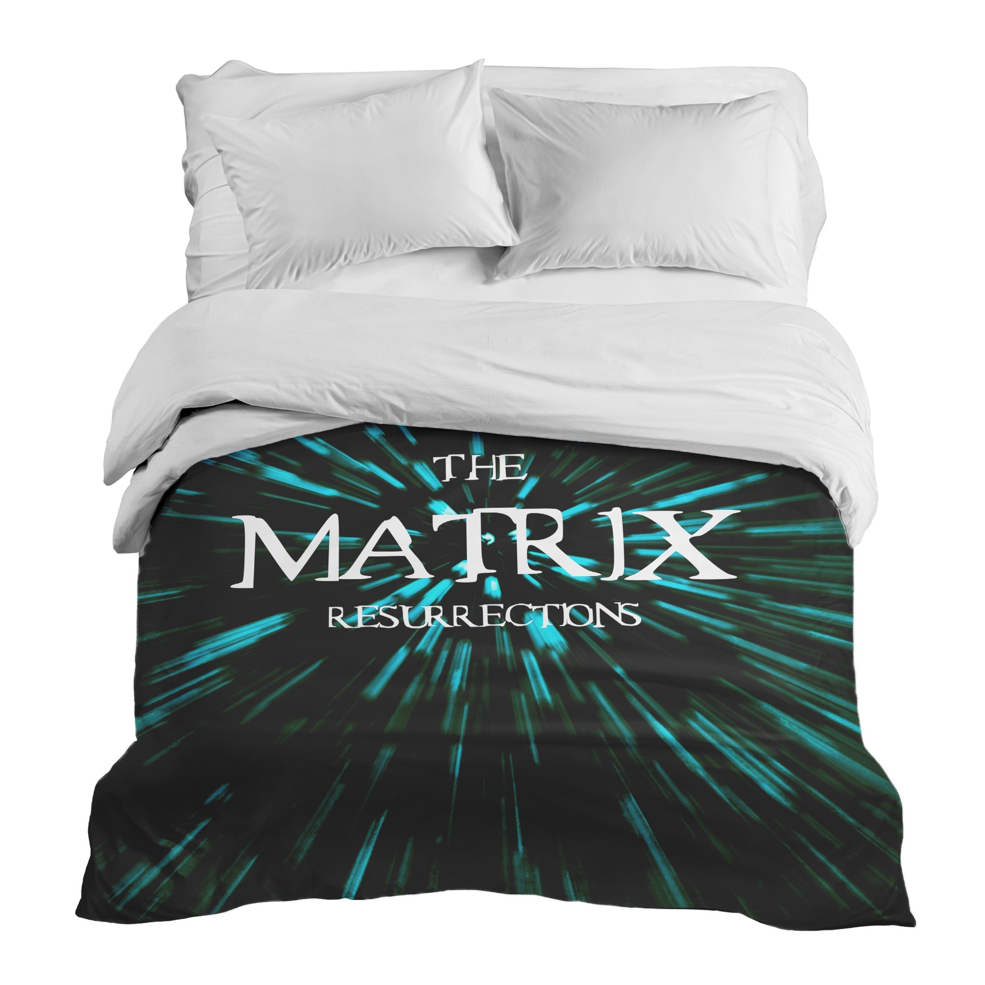Coperta terapeutica originale - Rivestimento in cotone con scritta The Matrix