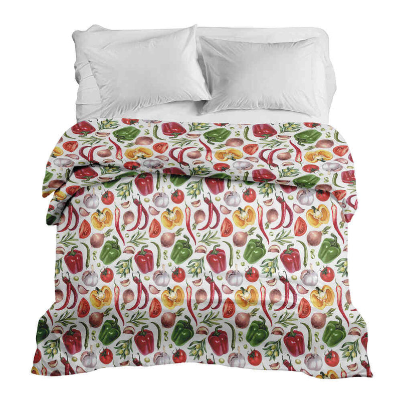 Coperta terapeutica originale - Rivestimento in cotone con verdure