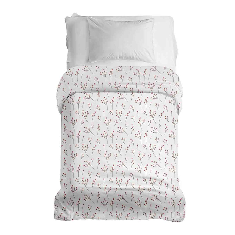 Coperta terapeutica originale - Rivestimento in cotone bianco con delicate rose