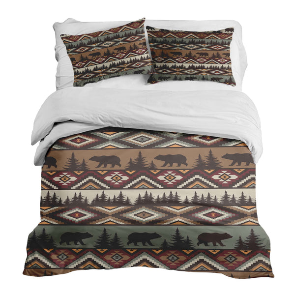 Set di biancheria da letto con coperta terapeutica marrone Norvegia
