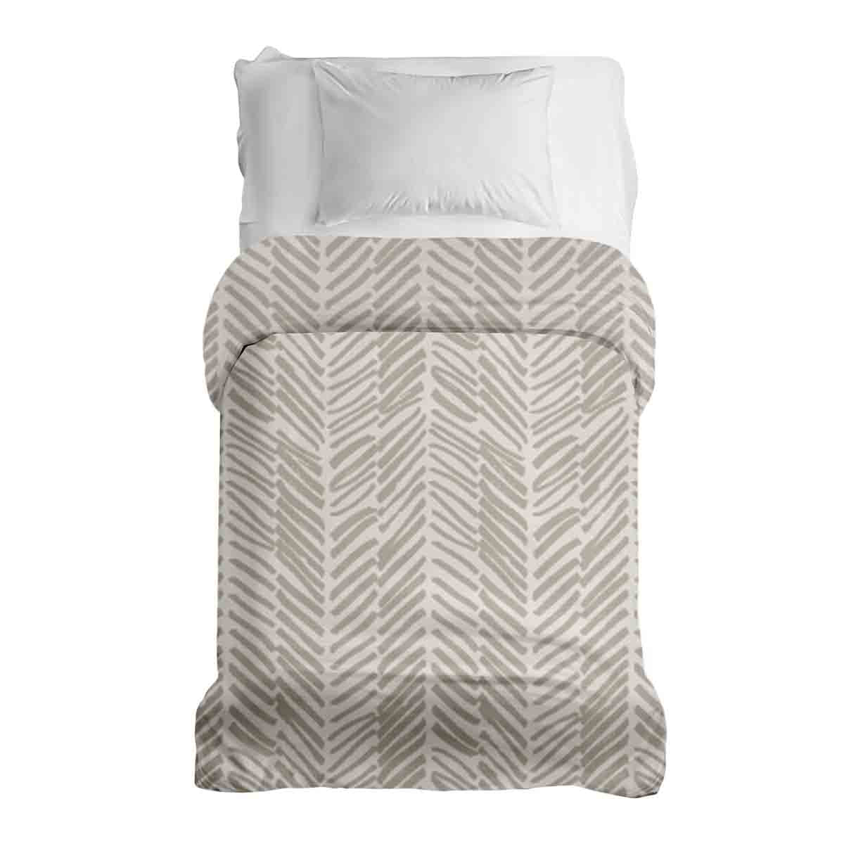 Coperta terapeutica originale - Rivestimento in cotone beige con strisce