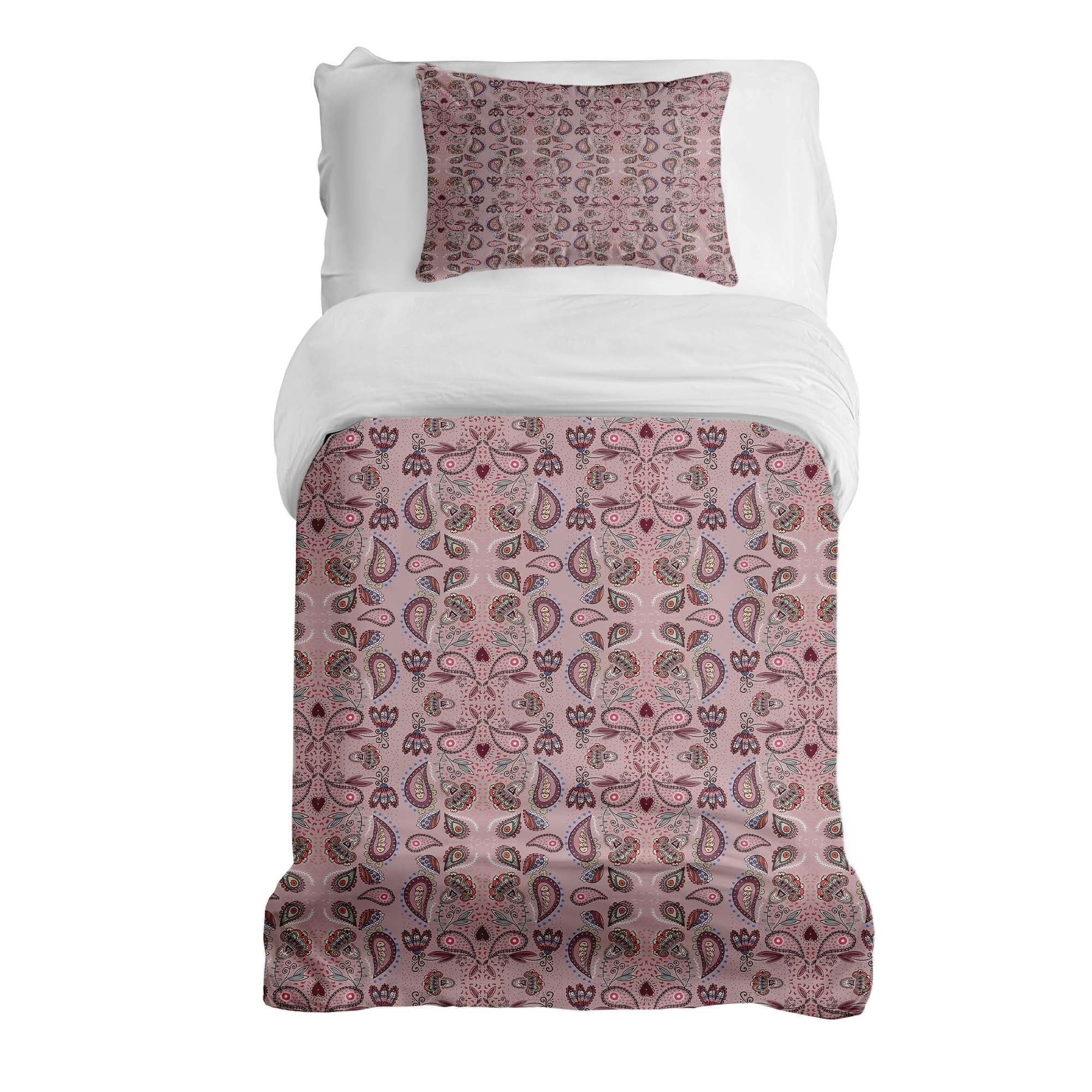 Set di biancheria da letto con coperta terapeutica Mandala rosa
