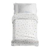 Coperta terapeutica originale - Rivestimento in cotone bianco con stelle dorate