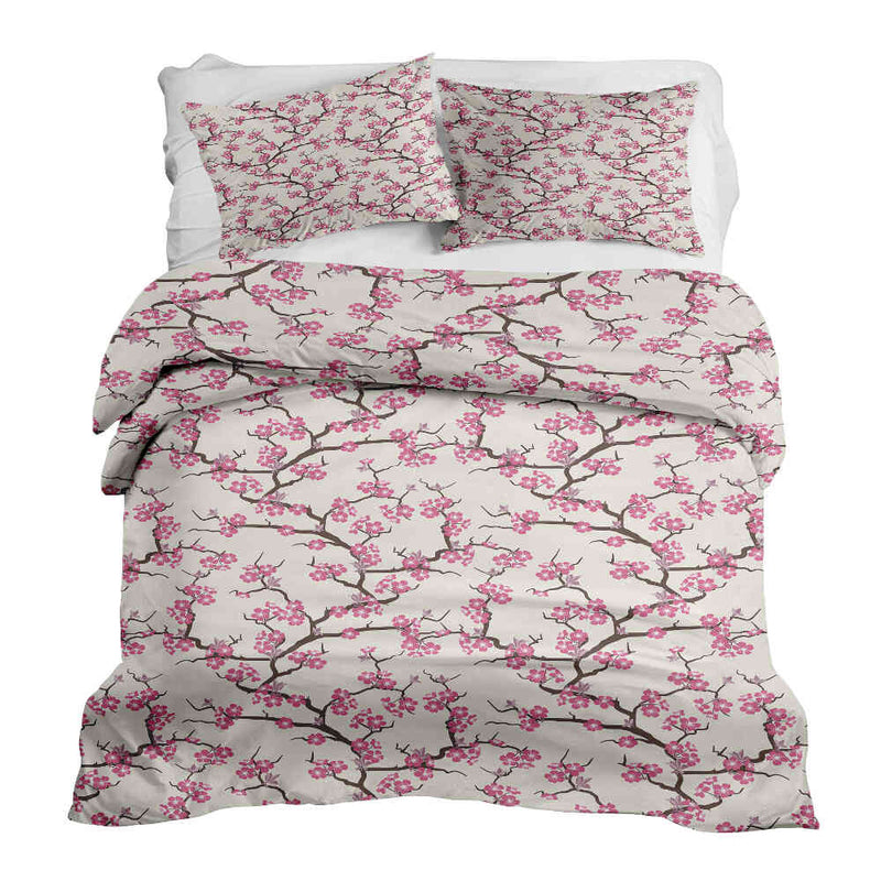 Set copripiumino coperta terapia fioritura di ciliegio giapponese