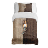 Set di biancheria da letto con coperta terapeutica marrone Ackerland