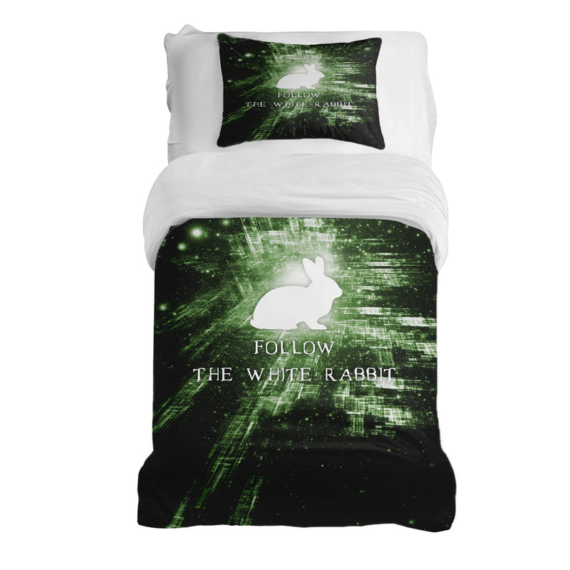 Set di biancheria da letto con coperta terapeutica Segui il Coniglio