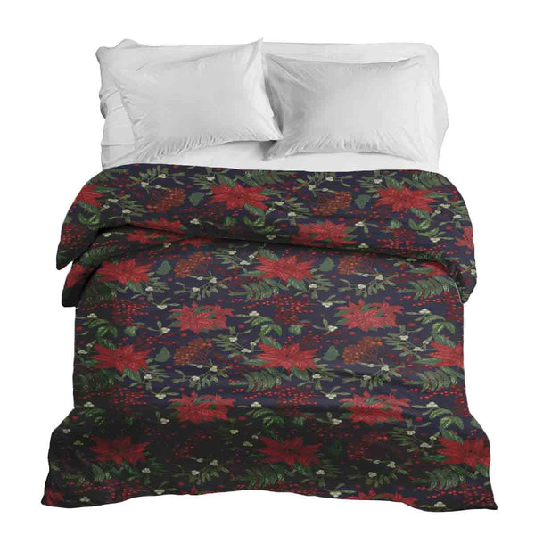 Coperta terapeutica originale - Rivestimento in cotone con stella di Natale rossa