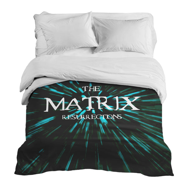 Coperta terapeutica originale - Rivestimento in cotone con scritta The Matrix
