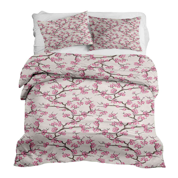 Set copripiumino coperta terapia fioritura di ciliegio giapponese
