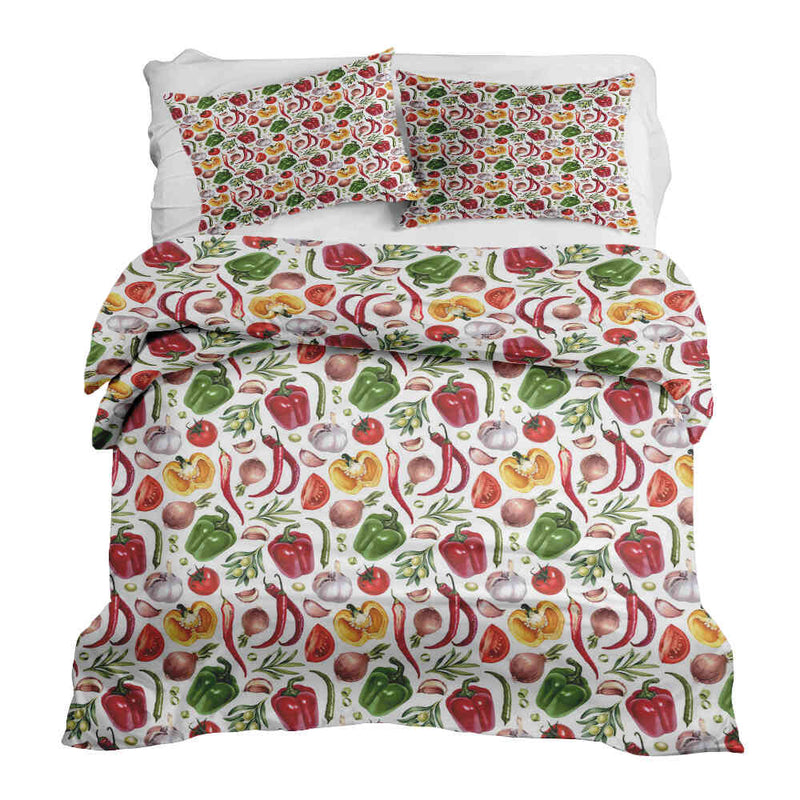 Set di biancheria da letto con coperte terapeutiche e verdure