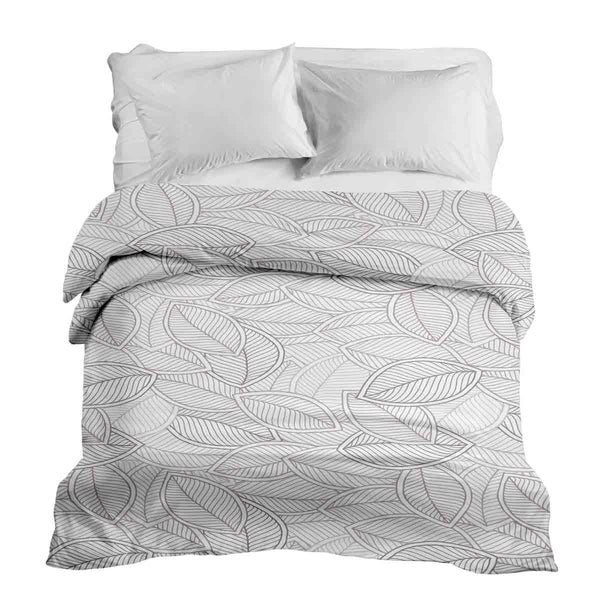 Coperta terapeutica originale - Rivestimento in cotone con foglie di palma grigie