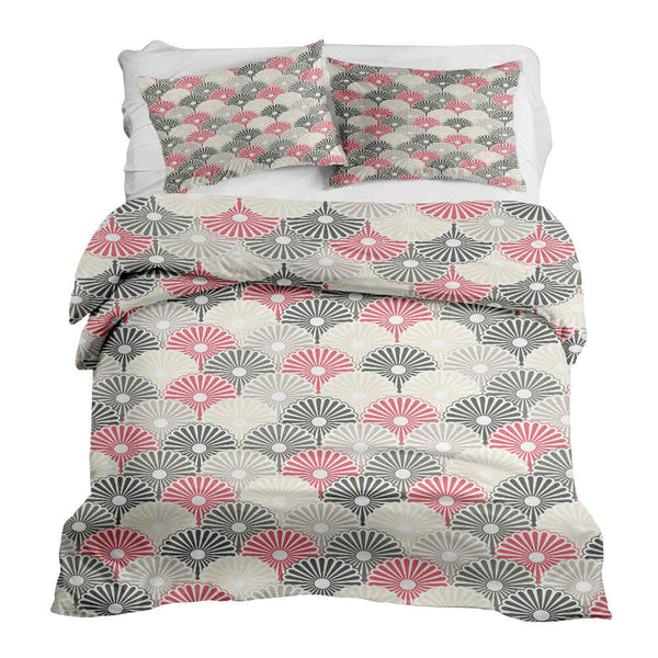 Set di biancheria da letto con coperte terapeutiche fiori astratti colorati