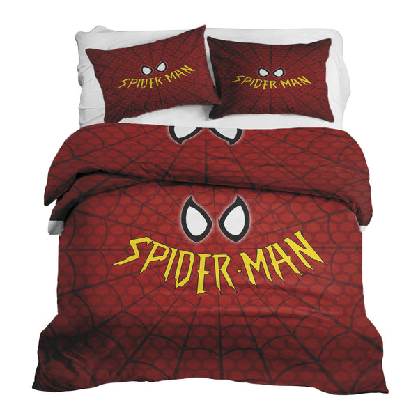 Set di biancheria da letto con coperta terapeutica rossa Spiderman