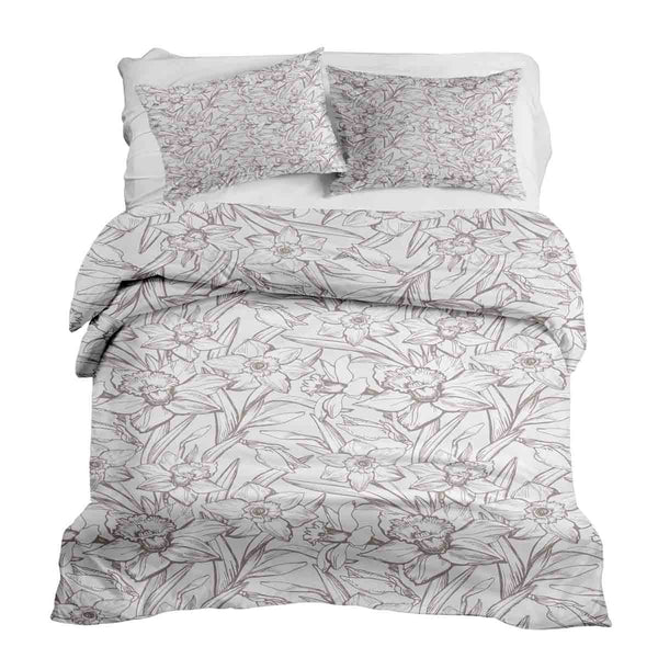 Set di biancheria da letto con coperte terapeutiche e narcisi