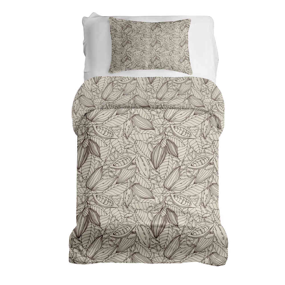 Set di biancheria da letto con coperta terapeutica pianta di cacao