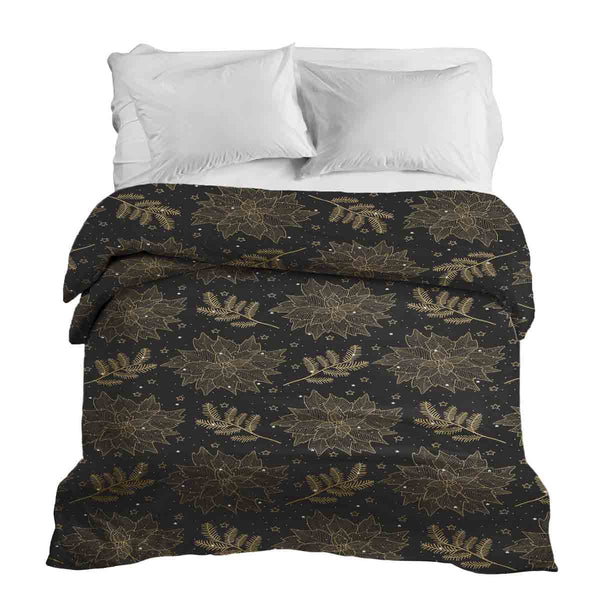 Coperta terapeutica originale - Rivestimento in cotone nero Stella di Natale