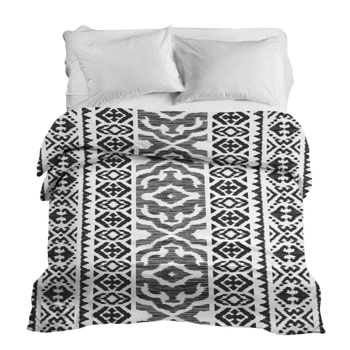 Coperta terapeutica originale - Rivestimento in cotone con forme nere