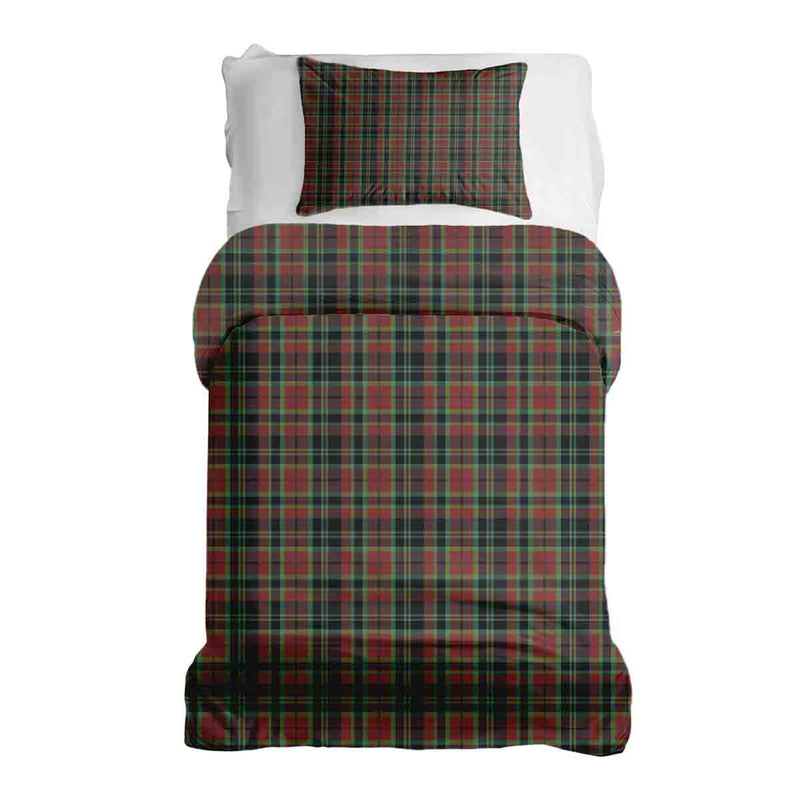 Set di biancheria da letto con coperta terapeutica motivo natalizio a quadri