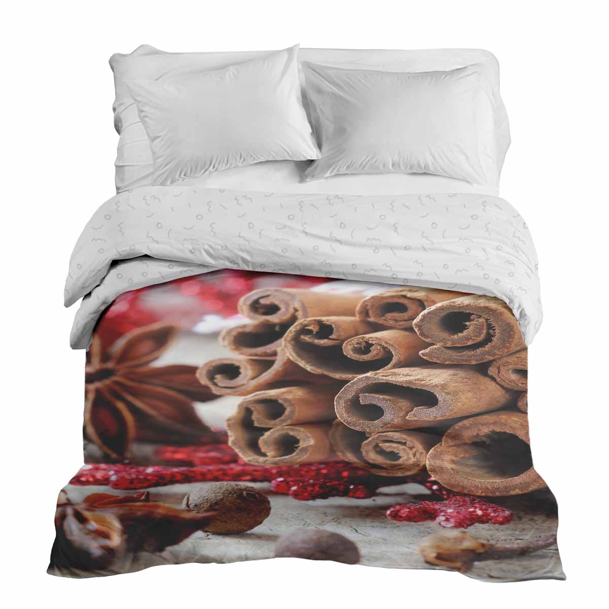 Coperta terapeutica originale - Rivestimento in cotone con stecche di cannella