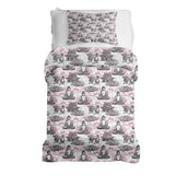 Set di biancheria da letto con coperta terapeutica e Buddha rosa