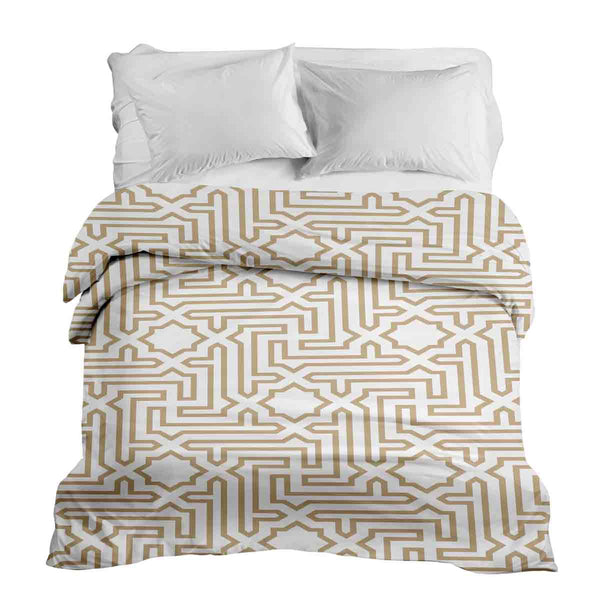 Coperta terapeutica originale - Rivestimento in cotone beige con forme