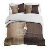 Set di biancheria da letto con coperta terapeutica marrone Ackerland
