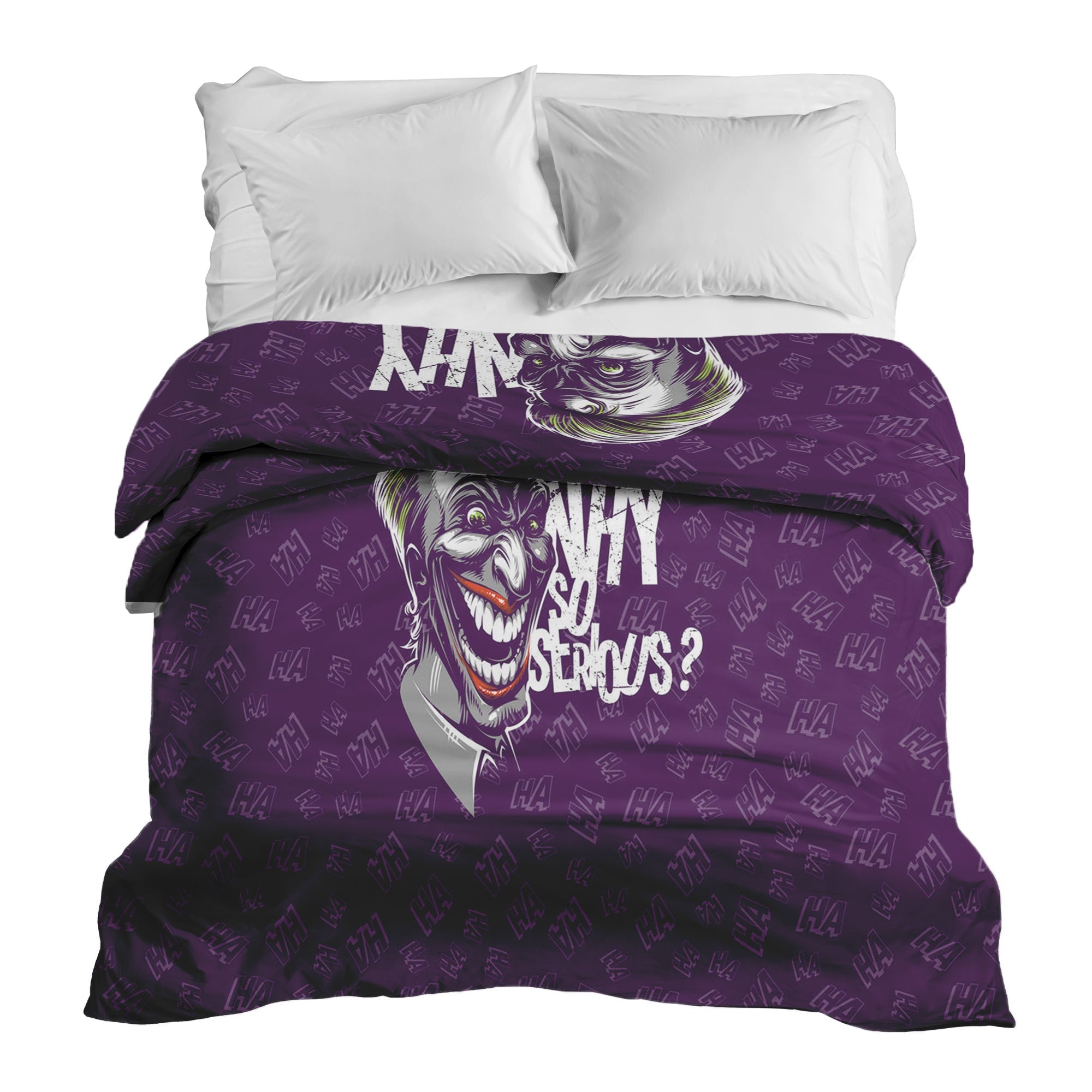 Coperta terapeutica originale - Rivestimento in cotone viola Why So Serious?