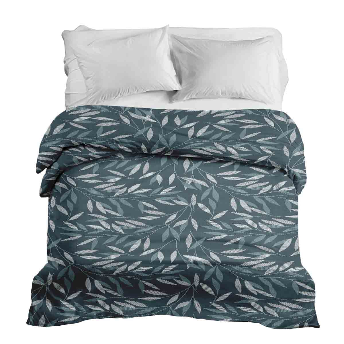 Coperta terapeutica originale - Rivestimento in cotone con rami blu