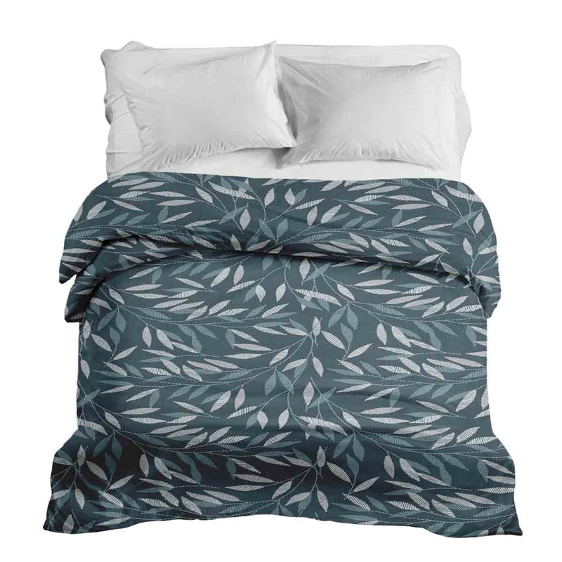 Coperta terapeutica originale - Rivestimento in cotone con rami blu