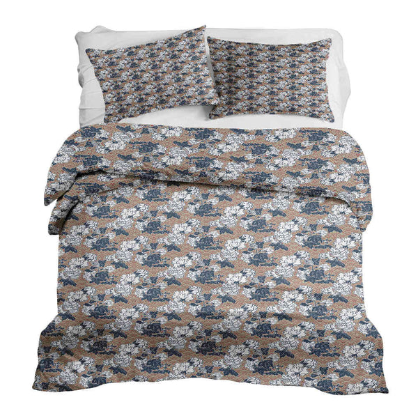 Set di biancheria da letto con coperte terapeutiche e fiori
