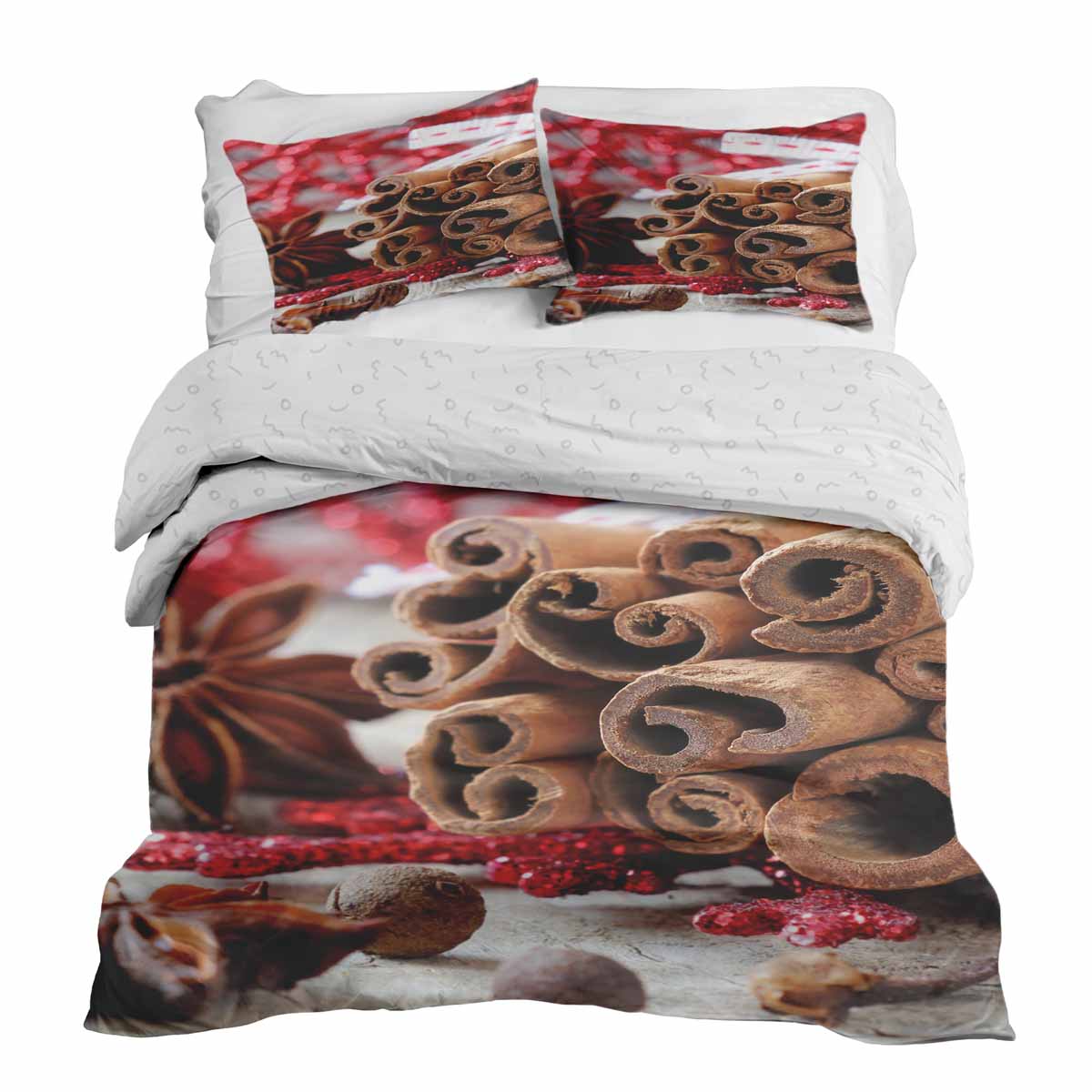 Set di biancheria da letto con coperte terapeutiche e stecche di cannella