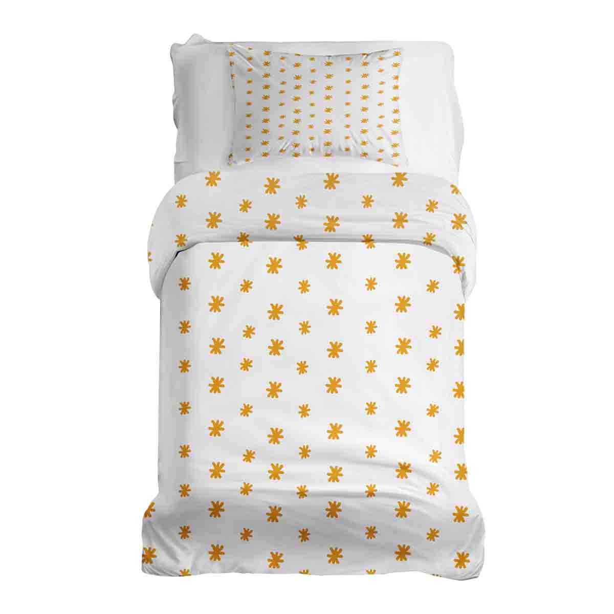 Set di biancheria da letto con coperte terapeutiche fiori gialli