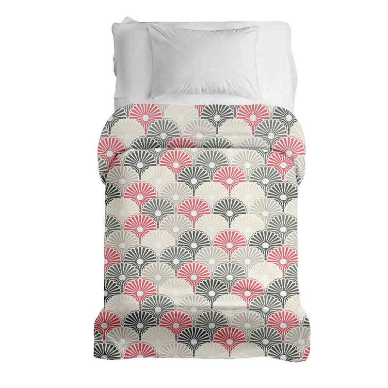 Coperta terapeutica originale - Rivestimento in cotone fiori astratti colorati