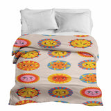 Coperta terapeutica originale - Rivestimento in cotone beige con sole