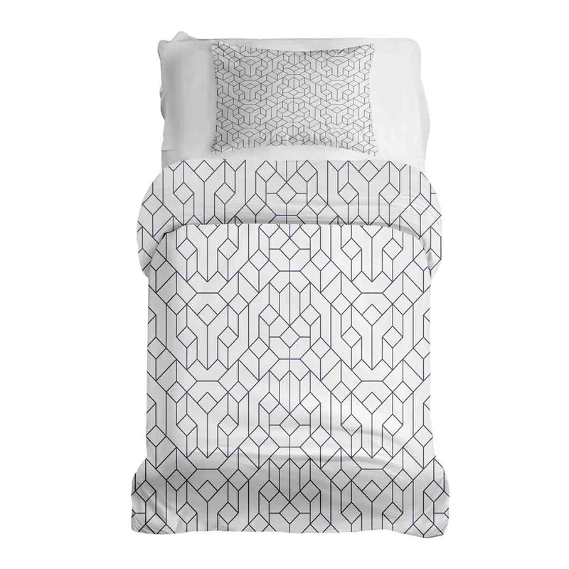 Set di biancheria da letto con coperte terapeutiche e motivo nero