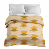 Coperta terapeutica originale - Rivestimento in cotone con forme gialle