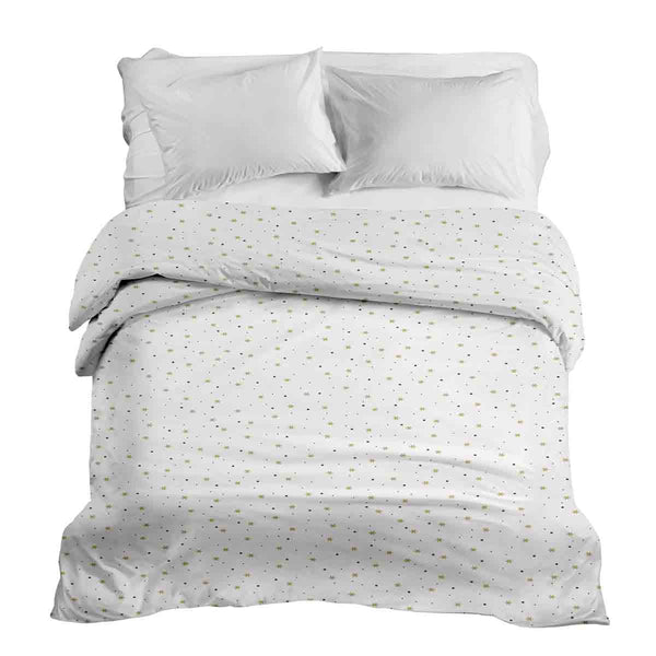 Coperta terapeutica originale - Rivestimento in cotone bianco con stelle e puntini
