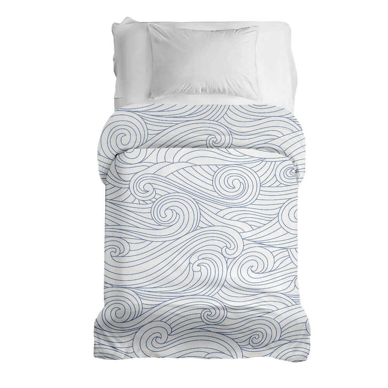 Coperta terapeutica originale - Rivestimento in cotone onde blu