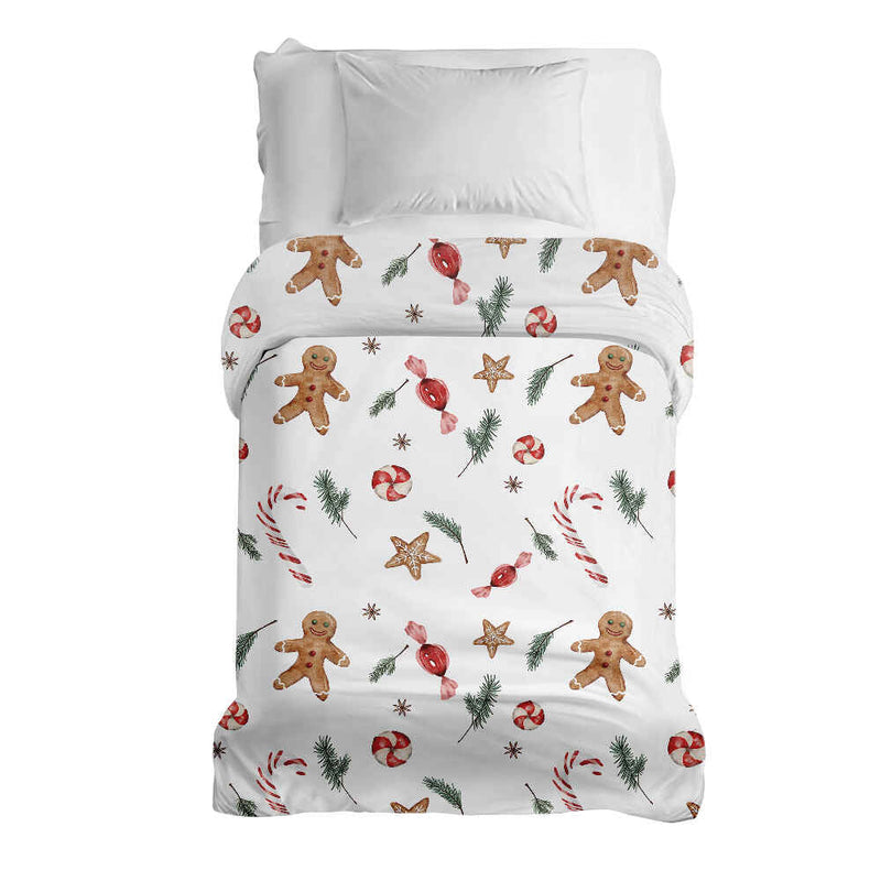 Coperta terapeutica originale - Rivestimento in cotone bianco tempo di Natale