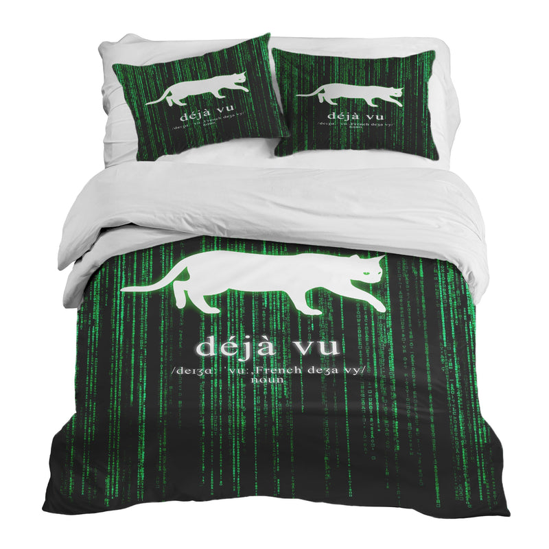 Set di biancheria da letto con coperta terapeutica verde Déjà-Vu