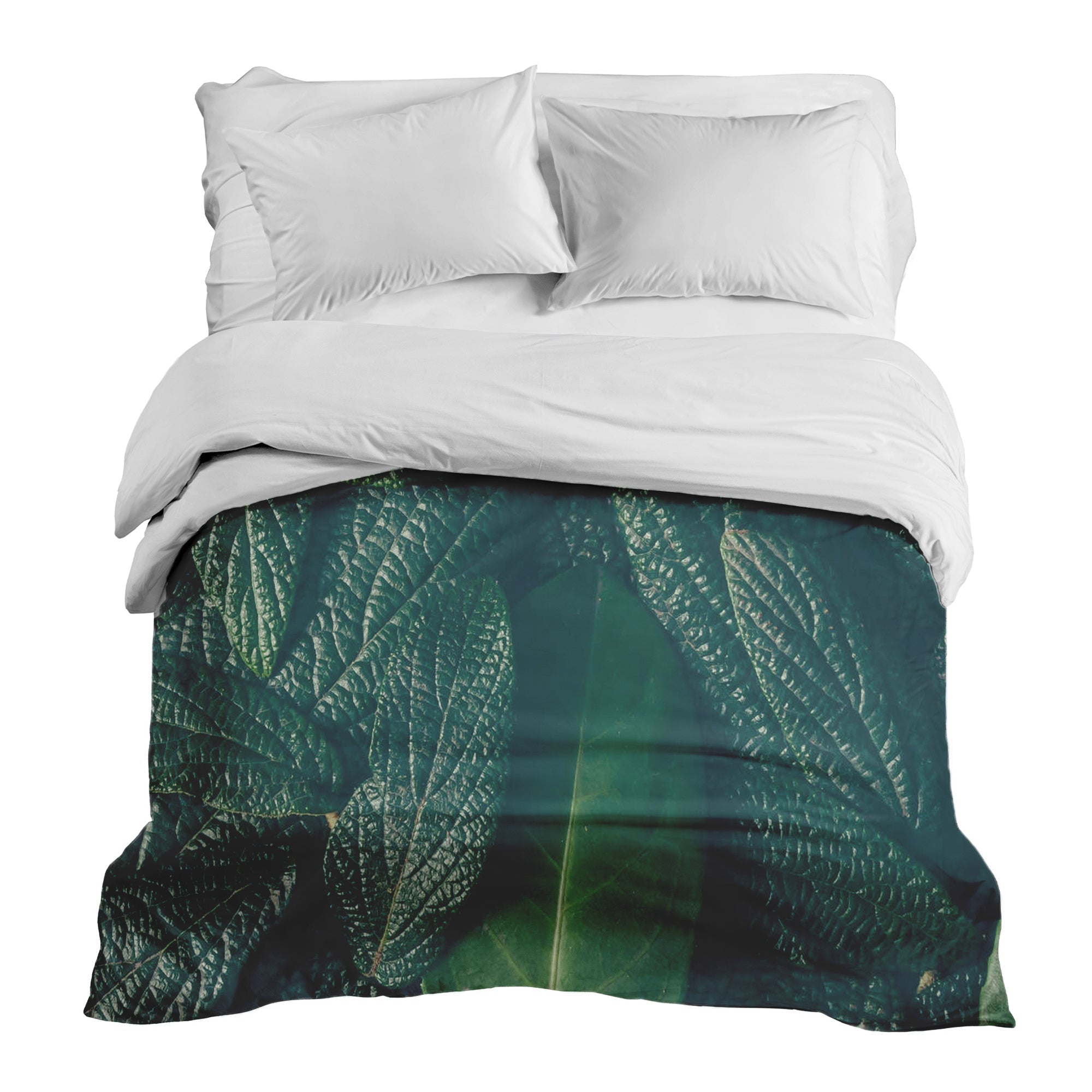 Coperta terapeutica originale - Rivestimento in cotone Foglie verdi