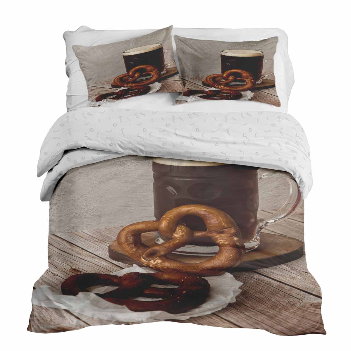 Set di biancheria da letto con coperte terapeutiche e pretzel