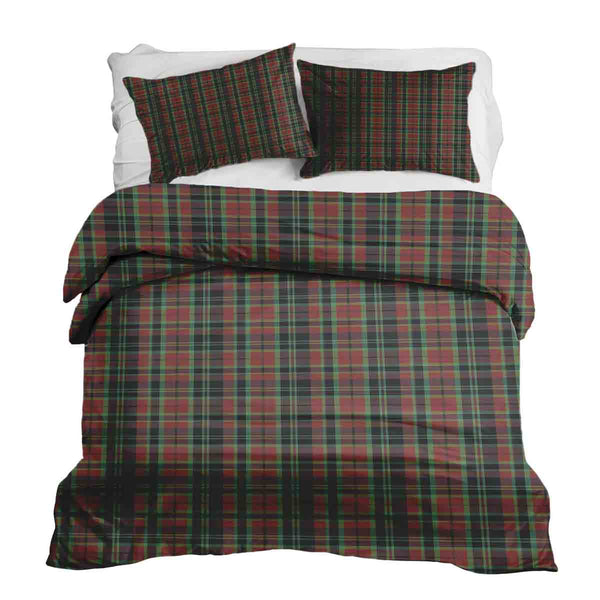 Set di biancheria da letto con coperta terapeutica motivo natalizio a quadri