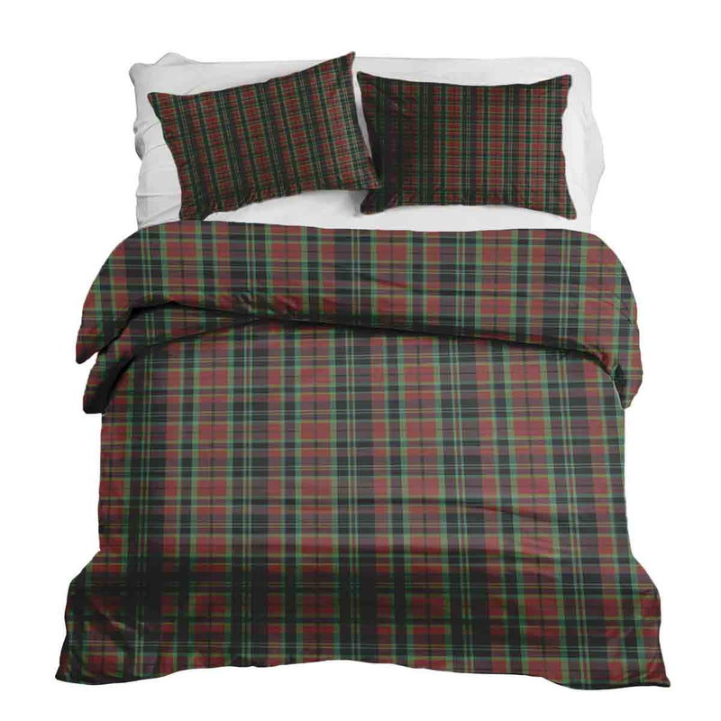 Set di biancheria da letto con coperta terapeutica motivo natalizio a quadri