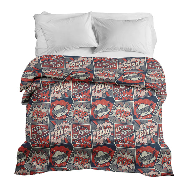 Coperta terapeutica originale - Rivestimento in cotone rosso con fumetto
