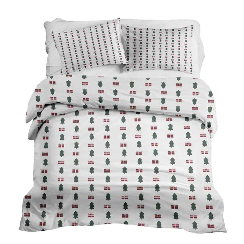 Set copripiumino coperte terapeutiche atmosfera natalizia